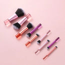 Kit com 10 Mini Pincéis de Maquiagem Premium + Estojo para Viagem