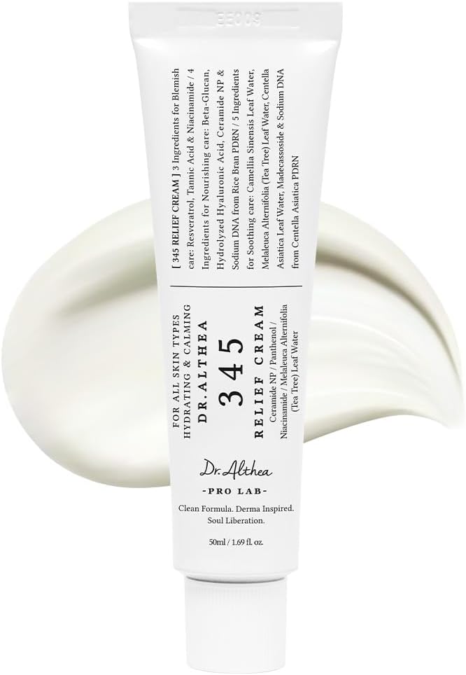 Dr. Althea 345 Relief Cream 50ml | Creme Facial Coreano Hidratante e Calmante