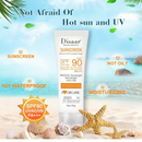 DISAAR SPF 90 Protetor Solar Facial Clareador Creme De Pele Anti-Envelhecimento Controle De Óleo Hidratante 40g